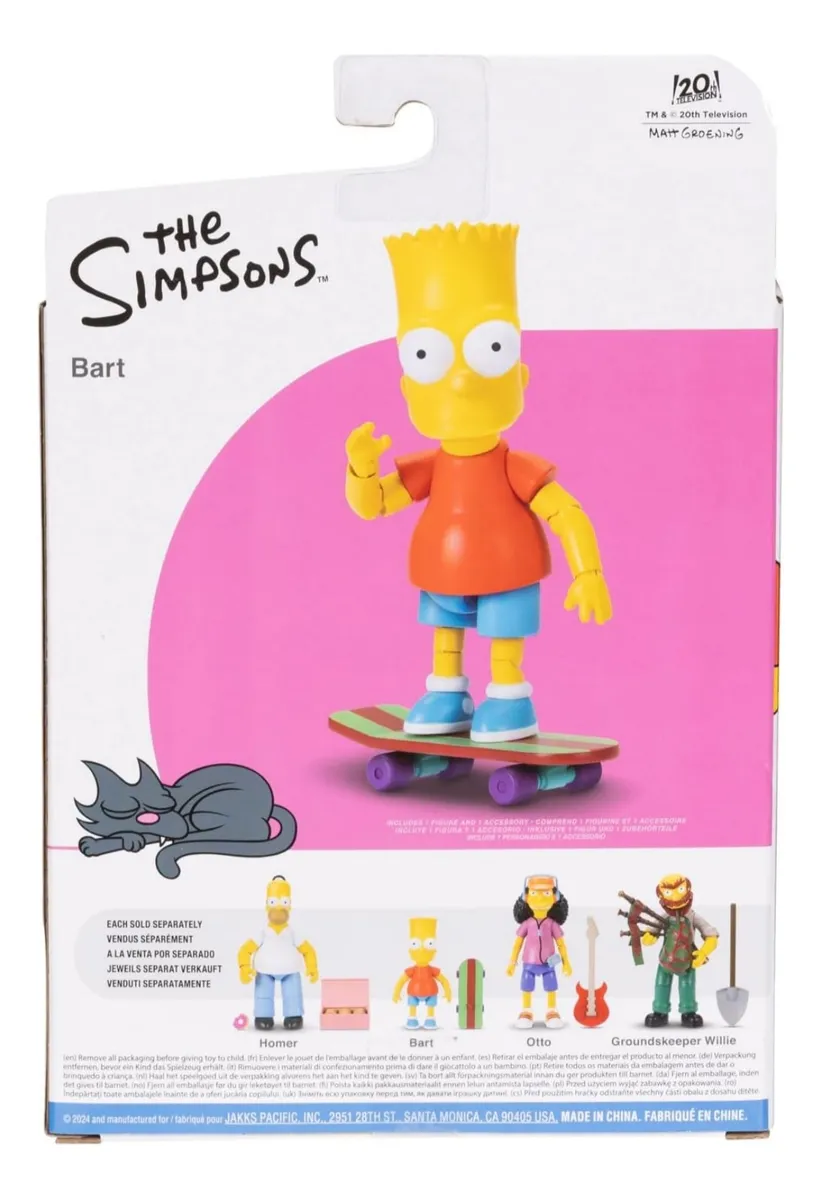 Bart Simpsons  caja detras