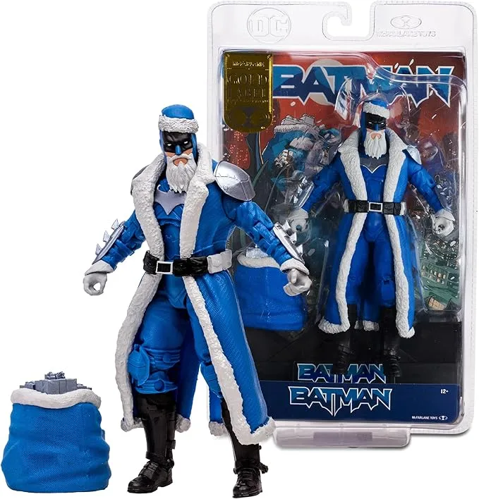 Figura batman santa traje azul vista principal