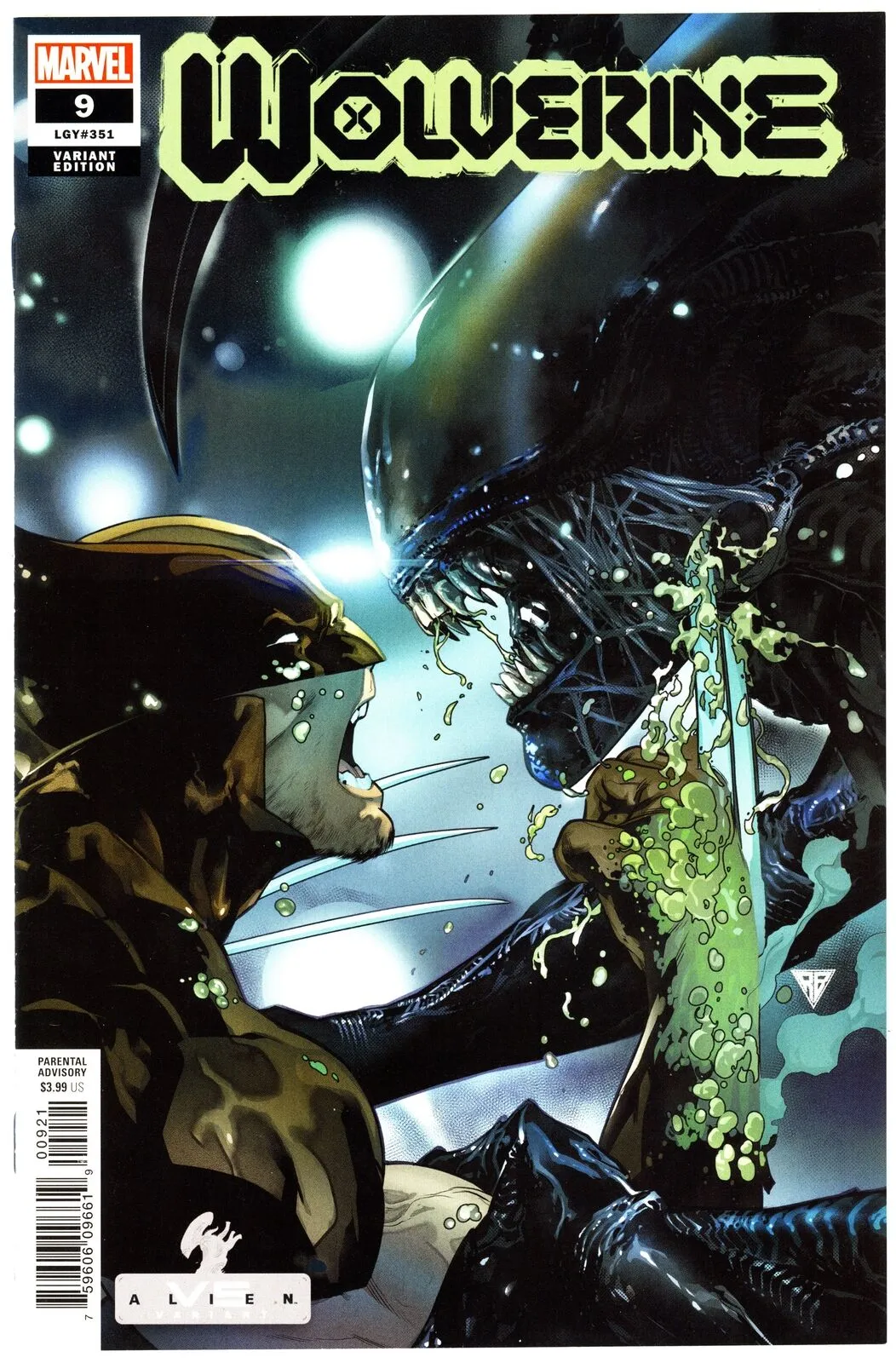 WOLVERINE #9 SILVA MARVEL VS ALIEN