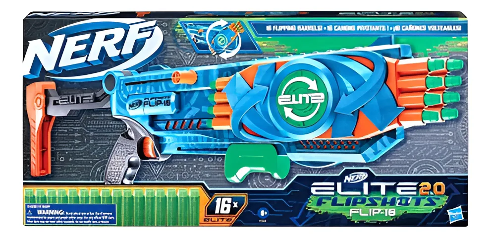 Nerf Elite 2.0 Flipshots Flip-16 Caja frontal